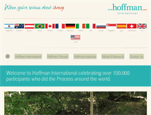 Tablet Screenshot of hoffman-international.com